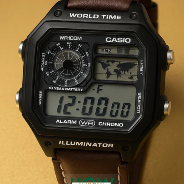 Classic Multi-Function Leather Strap Watch