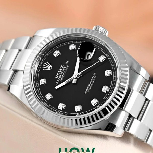 Premium Black Dial Stainless Steel Timepiece