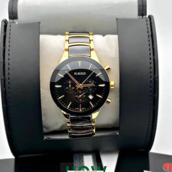 Classic Gold Dial Chronograph Watch