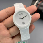 Elegant White Ceramic Strap Watch