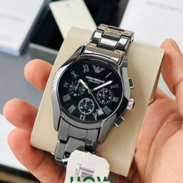 Elegant Ceramic Strap Men’s Watch