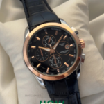 Classic Black Strap Analog Chronograph