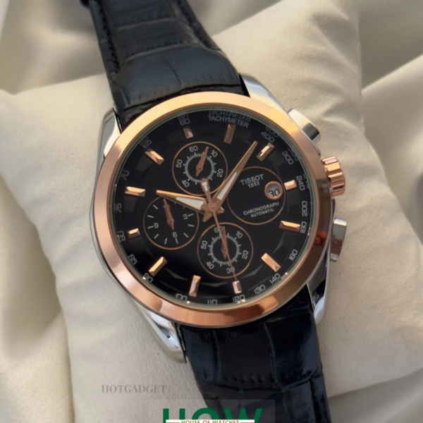 Classic Black Strap Analog Chronograph