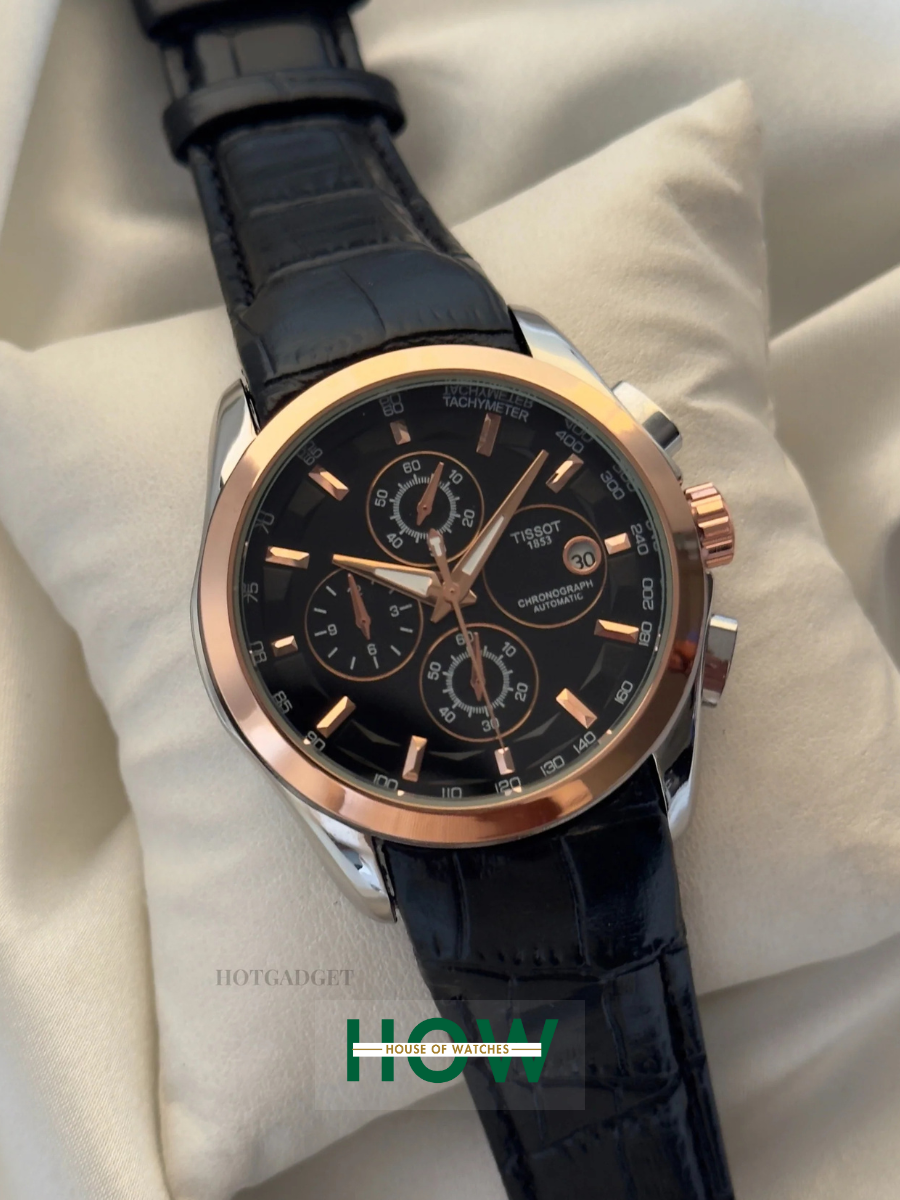 Image00008 Classic Black Strap Analog Chronograph - Image 1
